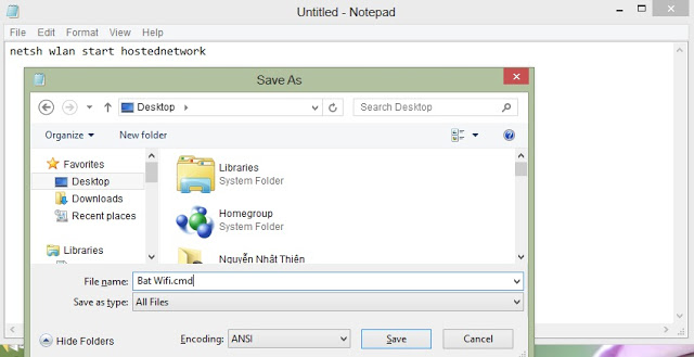 Dùng laptop phát Wifi trên windows 8 đơn giản hơn bạn tưởng