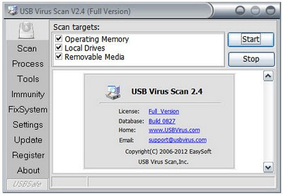 USB Virus Scan 2.42 Build 0328