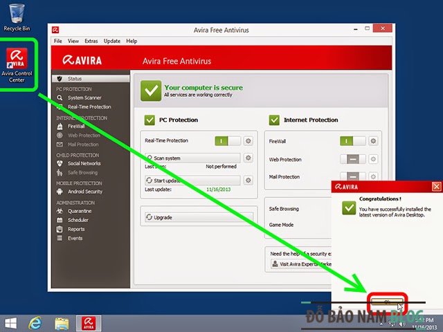 Phần mềm diệt virus miễn phí Avira Free Antivirus 2014