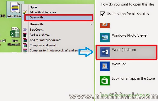 Hướng dẫn mở file .shs bằng word để dàng