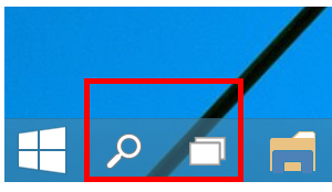 Ẩn search bar và Task View trong Windows 10