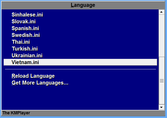 Hướng dẫn cách thay đổi ngôn ngữ phần mềm Kmplayer