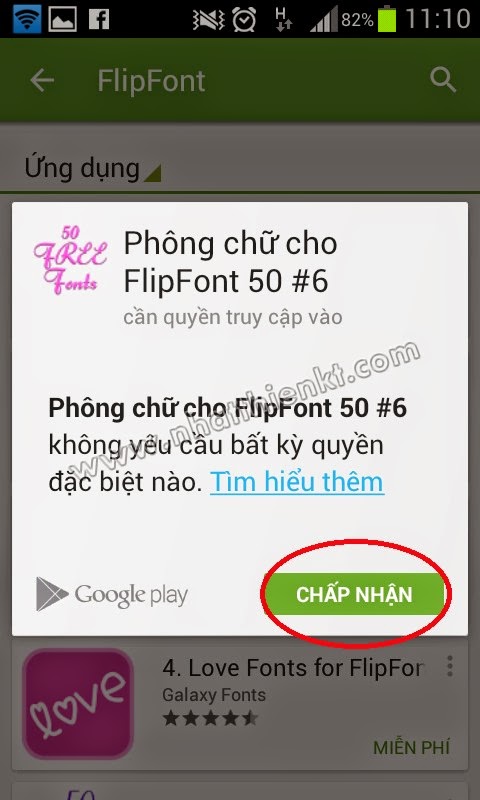 Thay đổi font chữ cho điện thoại android