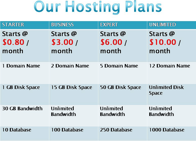 Hosting giá rẻ chỉ từ 0.8$ 1 tháng