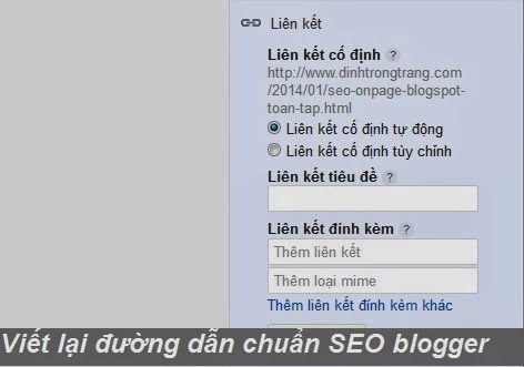 Hướng dẩn viết bài chuẩn SEO cho blogspot