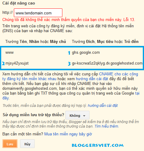 Cài Đặt Domain Đăng Ký Tại Namecheap Cho Blogger