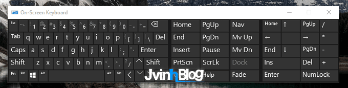 cách mở bàn phím ảo máy tính Win 7, 8, 10