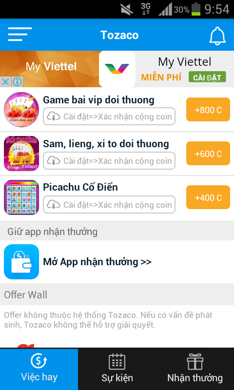 App uy tín kiếm tiền đổi thẻ điện thoại cực nhanh tháng 9/2016