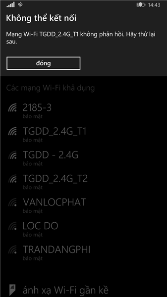 Nokia Lumia kết nối wifi không phản hồi - Fix lỗi đơn giản
