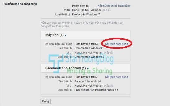 Hướng dẫn đăng xuất tài khoản Facebook từ xa