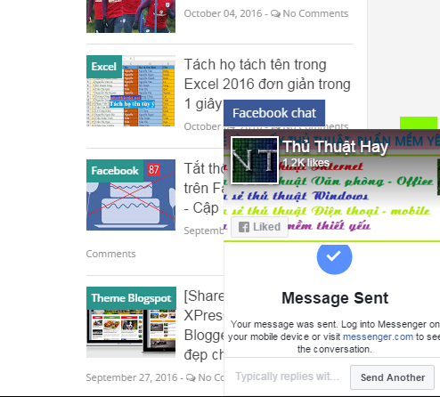 Chèn khung chát Facebook vào blogspot tuyệt đẹp