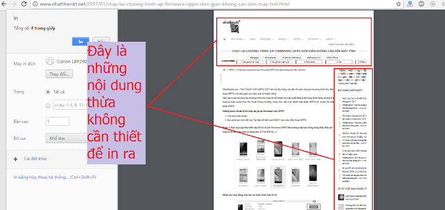 [Thủ thuật Internet] Hướng dẫn cách in ấn bài viết trên các website theo tùy chọn 