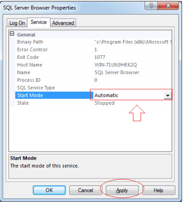 cấu hình sql 2008