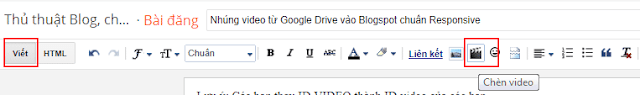 chèn video từ máy tính vào blog