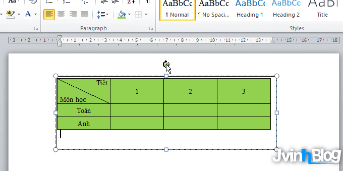 Cách xoay bảng trong Word hiệu quả (xoay ngang, dọc, chéo)