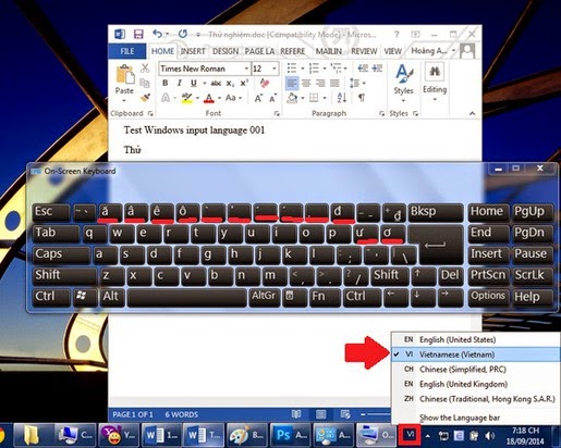 gõ tiếng việt không cần phần mềm