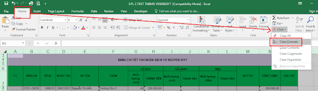 Làm thế nào để xóa mọi định dạng trên Excel 2007 2010 2013 2016