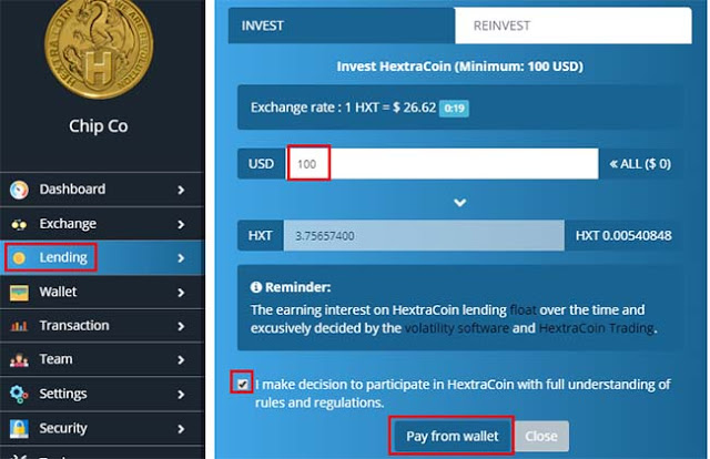 đầu tư lending hextracoin