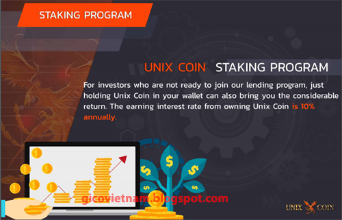 unix coin hệ thống staking