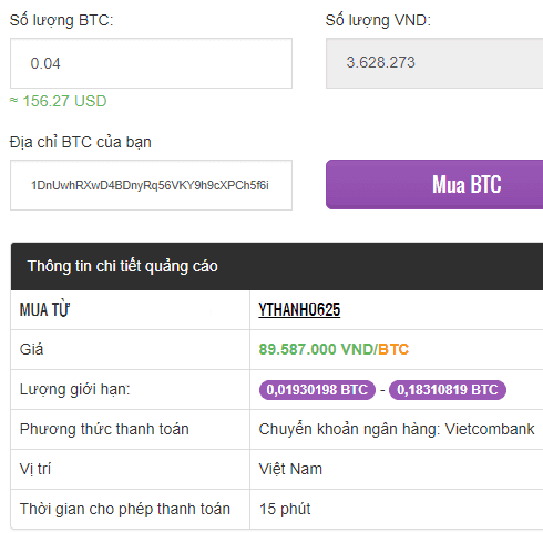 cách mua bán bitcoin trên remitano