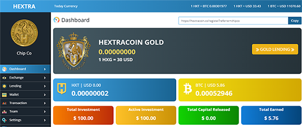 đầu tư ủy thác hextracoin