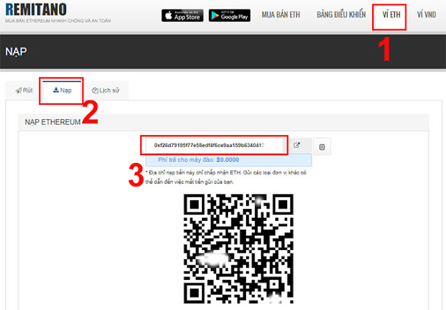 Cách tạo ví Ethereum trên sàn Remitano