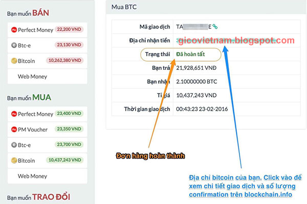 Hướng dẫn mua Bitcoin trênSantienao.com