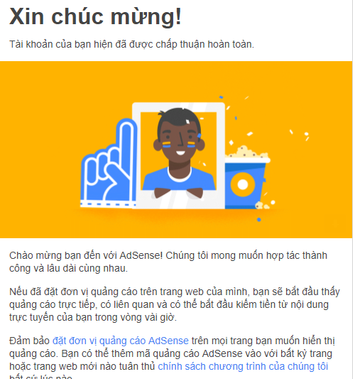 Chia sẻ cách đăng ký thành công Google adsense 2018 cập nhật