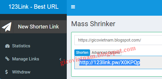 kiếm tiền online rút gọn link