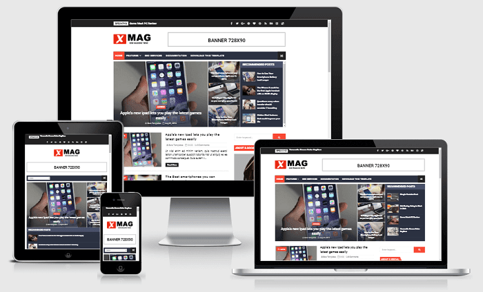 X-Mag - Responsive Blog & Magazine Blogger Template