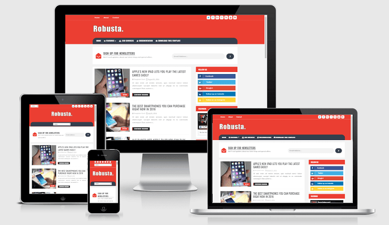 Robusta - Responsive Blog Blogger Template